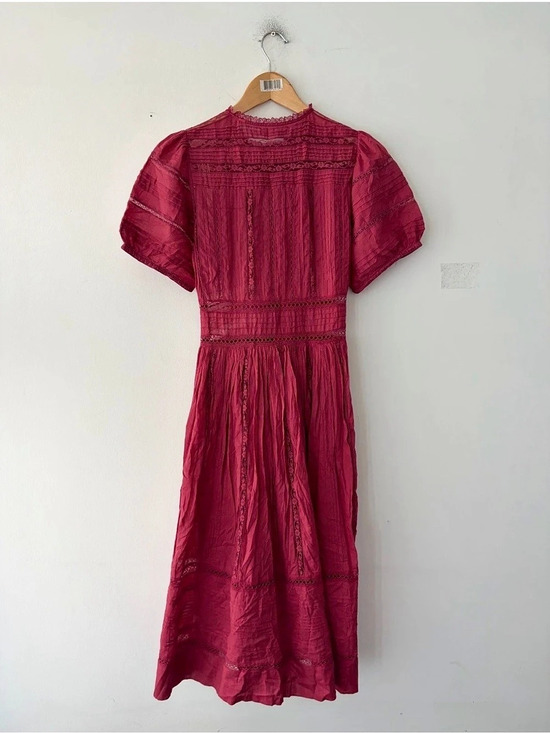 Doen Dresses & Skirts - Doen Lace Detail Maxi Dress in Pink Size XS Like New